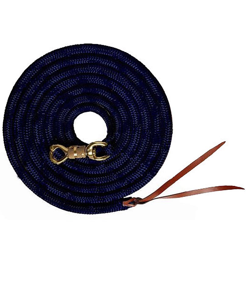 5/8 X 3,8 Mt., Blau 09: Schlüsselband Mit Lederverschluss 5/8" X 3,8 M