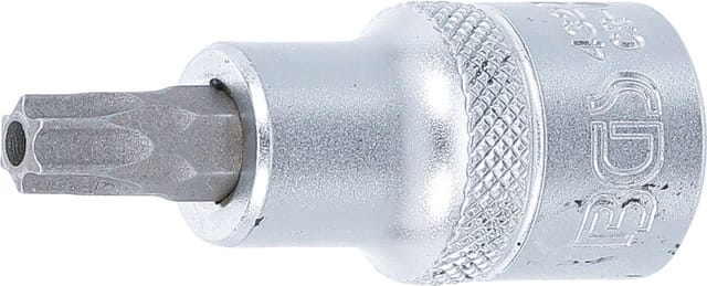 Bgs Technic - Bit-Einsatz Antrieb Innenvierkant 12,5 mm (1/2') T-Profil (für Torx) mit Bohrung T45