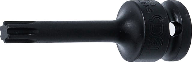Bgs Technic - Kraft-Bit-Einsatz Länge 75 mm Antrieb Innenvierkant 12,5 mm (1/2') Keil-Profil (für ribe) M9