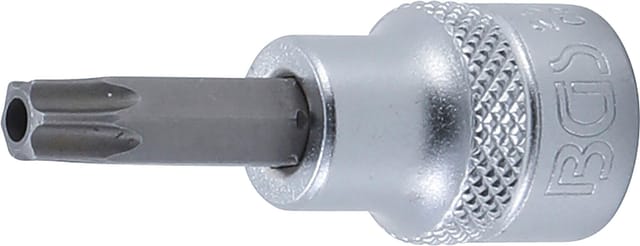 Bgs Technic - Bit-Einsatz Antrieb Innenvierkant 10 mm (3/8') T-Profil (für Torx) mit Bohrung T40