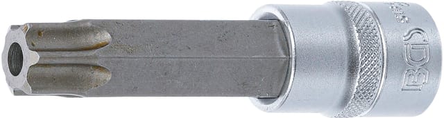 Bgs Technic - Bit-Einsatz Länge 100 mm Antrieb Innenvierkant 12,5 mm (1/2') T-Profil (für Torx) mit Bohrung T80