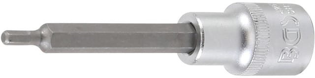 Bgs Technic - Bit-Einsatz Länge 100 mm Antrieb Innenvierkant 12,5 mm (1/2') Innensechskant 4 mm