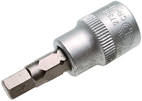 Bit-Einsatz Antrieb Innenvierkant 10 mm (3/8') Innensechskant 9/32'