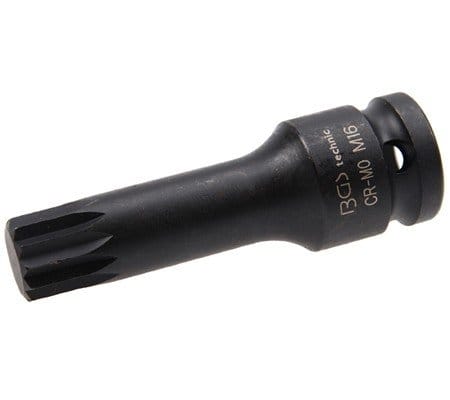 Bgs Technic - Kraft-Bit-Einsatz Länge 78 mm Antrieb Innenvierkant 12,5 mm (1/2') Innenvielzahn (für xzn) M16