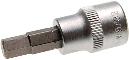 Bit-Einsatz Antrieb Innenvierkant 10 mm (3/8') Innensechskant 5/32'