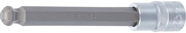 Bgs Technic - Bit-Einsatz Länge 140 mm Antrieb Innenvierkant 12,5 mm (1/2') Innensechskant mit Kugelkopf 12 mm