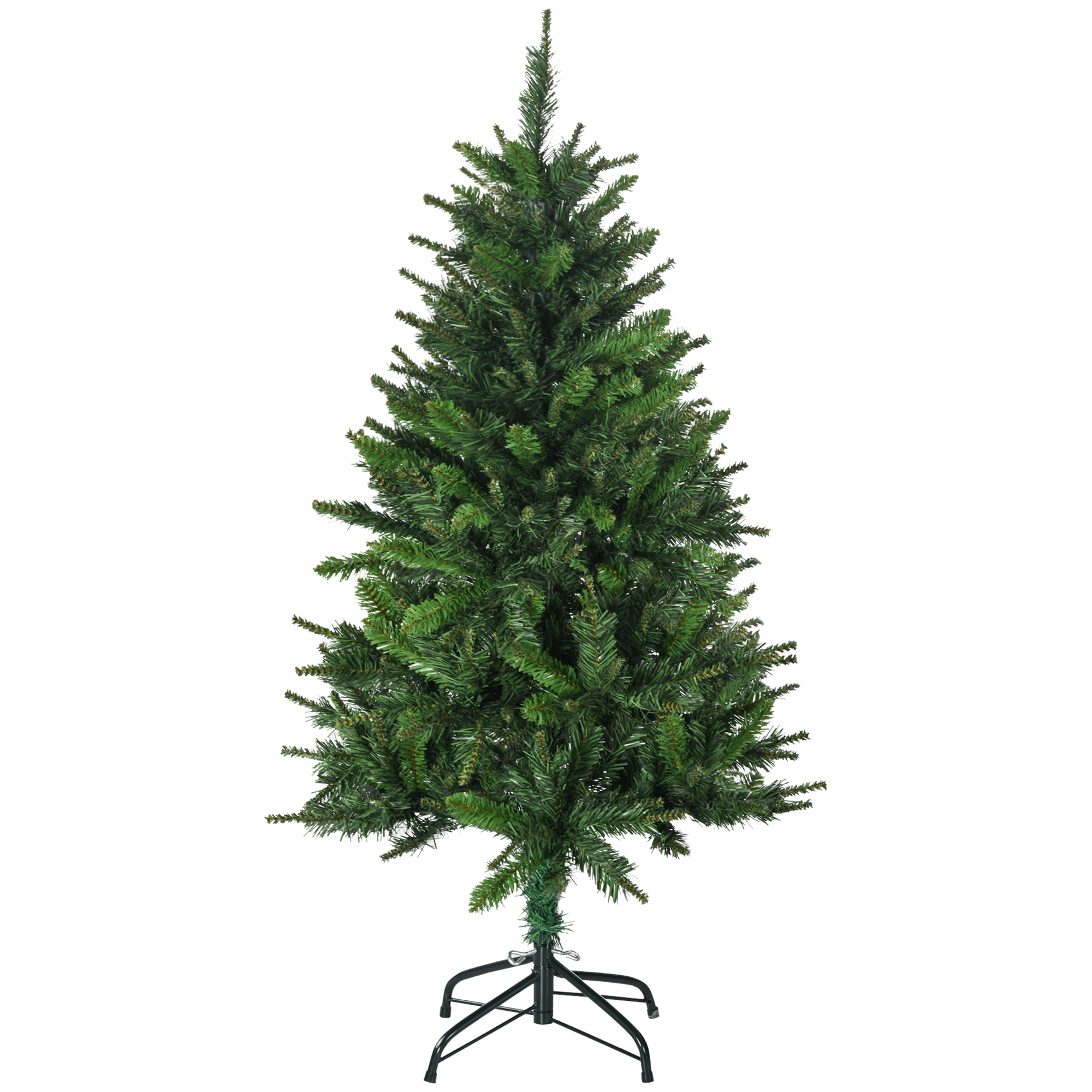 Künstlicher Weihnachtsbaum Mit 310 Zweigen, Stahlständer, Faltbarem Stahlfuß, 120 Cm Hoch, Für Zuhause, Geschäfte Und Büros.