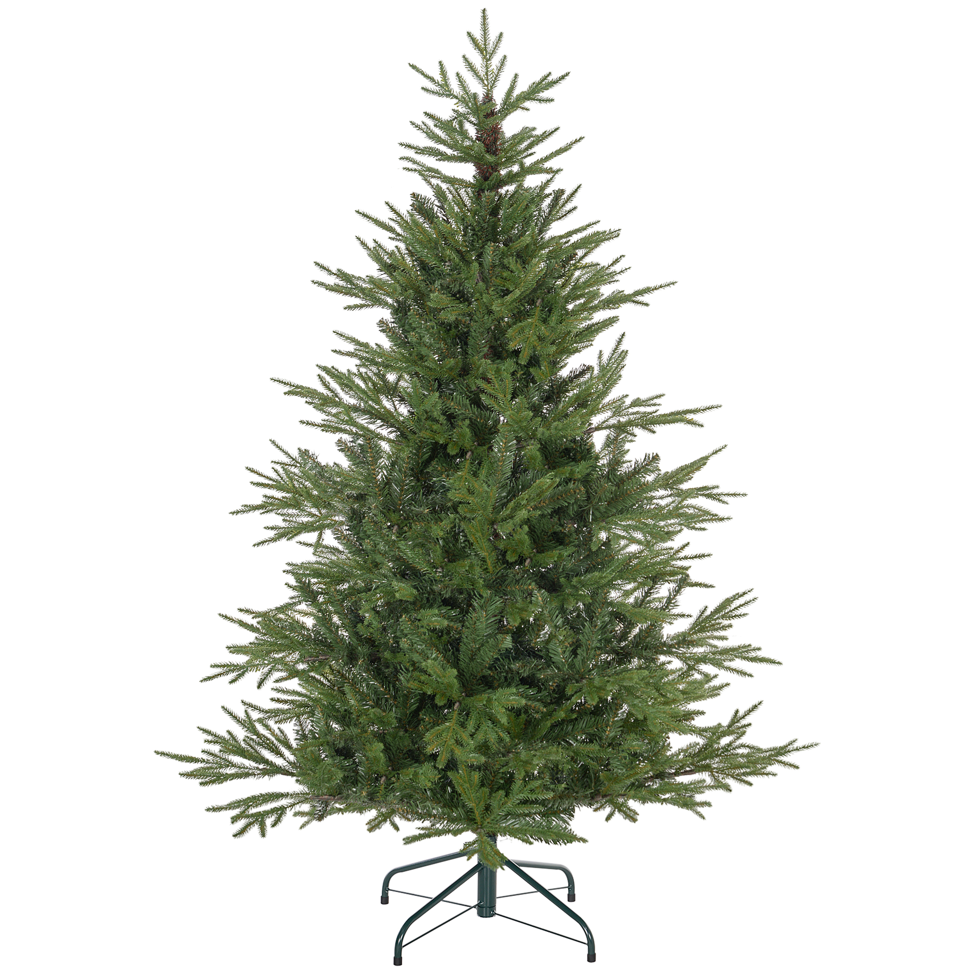 150 Cm Hoher Weihnachtsbaum, Realistisches Aussehen, Schneller Aufbau, Inklusive Ständer, Feuerhemmender Kunststoff