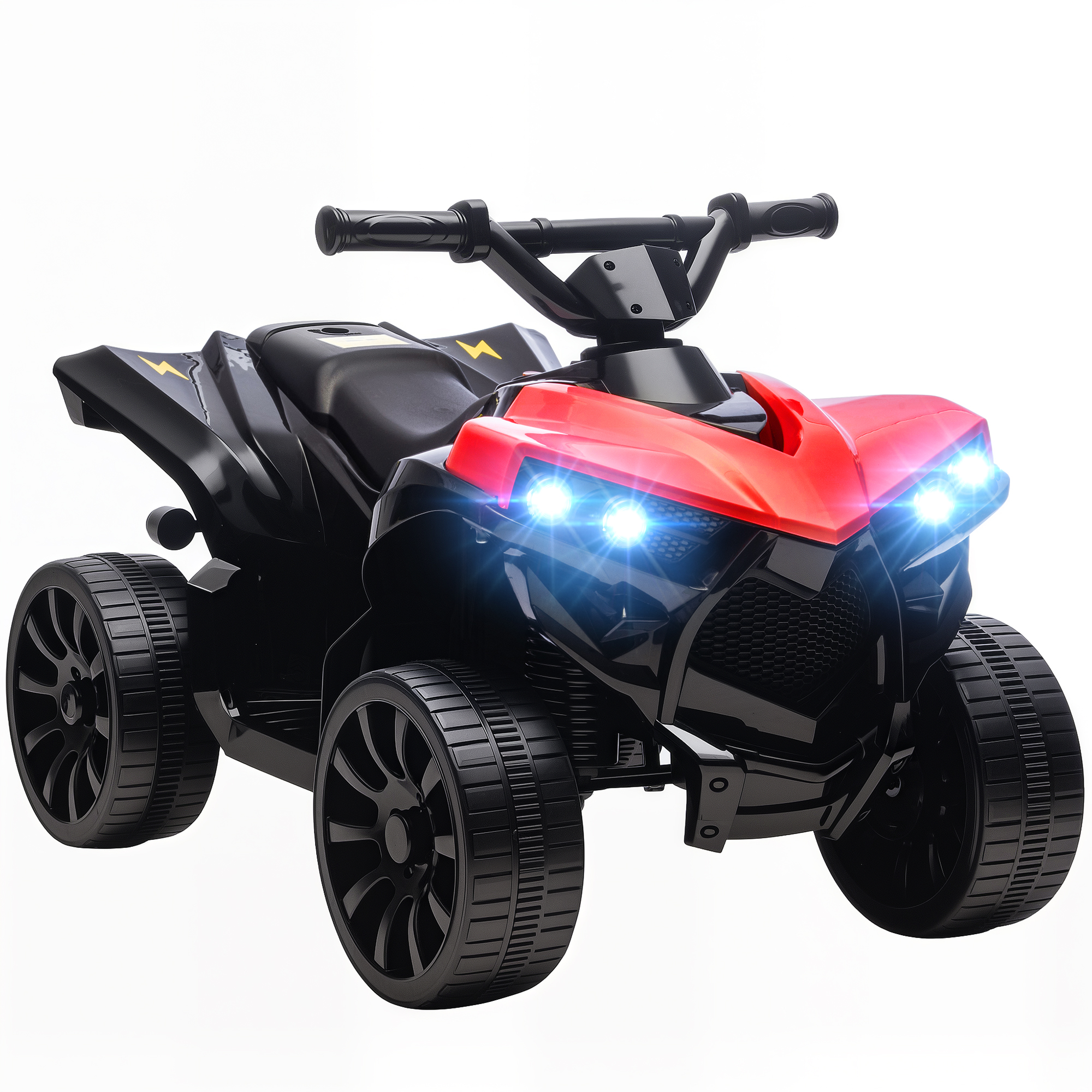 Elektrisches Quad Für Kinder (3-6 Jahre), Rot, Mit 6v-akku, Led-scheinwerfern Und Musik.