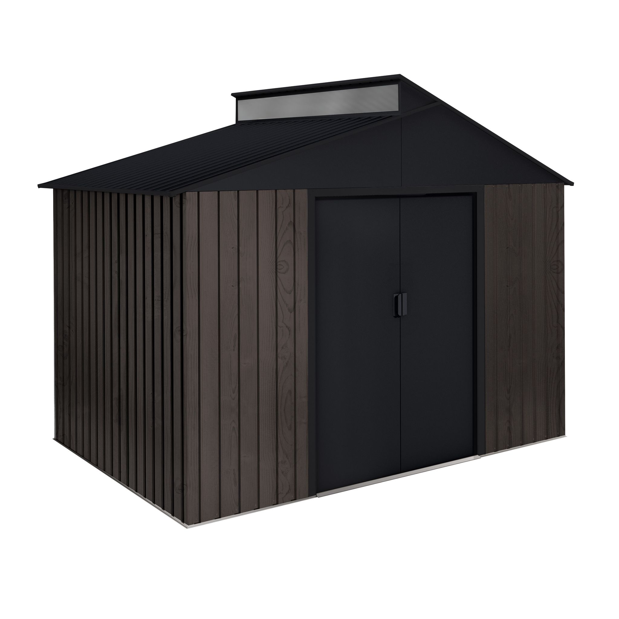 Gartenhaus 5,44m² Robin T2 - Holzoptik - Oberlicht - Schiebetüren