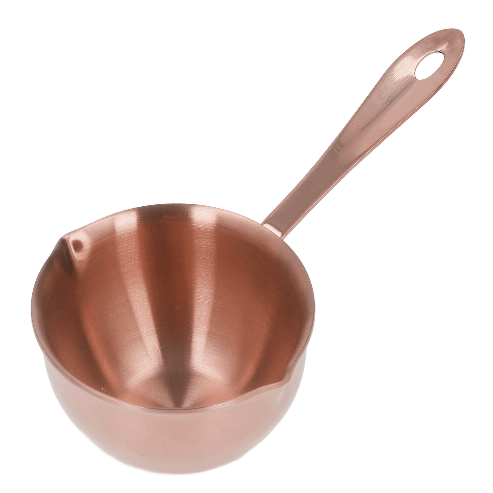 Professioneller Edelstahl-kochtopf Für Den Hausgebrauch, Mit Ausgießern, Ideal Für Milchschokolade, Heißes Öl Und Roségoldfarbenes Öl.