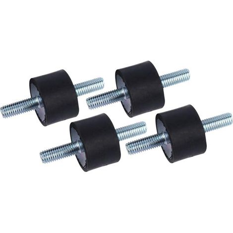4 Stück Antivibrations-isolatoren, M8 30 X 20 Antivibrations-gummi-isolatoren Für Luftkompressorpumpendämpfer Mit Schrauben
