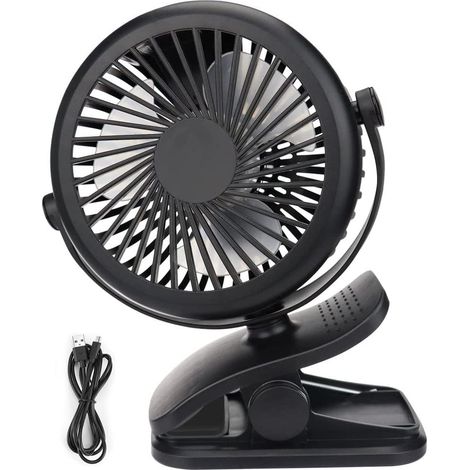Mini-usb-ventilator, Leiser Tragbarer Ventilator, 360° Drehbar, 3 Geschwindigkeitsstufen