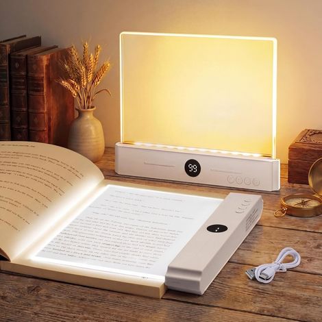 Leselampe, Neue Leselampe 2026, E-reader-leseleuchte Mit 3 Farben, Wiederaufladbare Led-leselampe Mit Einstellbarer Helligkeit Und Timer, Usb-c