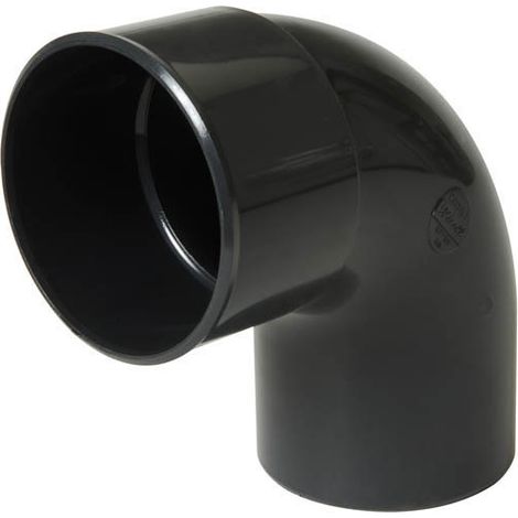 87°30' Winkelstück, Außengewinde/innengewinde, Ø 80 Mm, Aus Glattem Pvc – Dachrinnenformstück – Anthrazitfarben – Verhindert Verunreinigungen