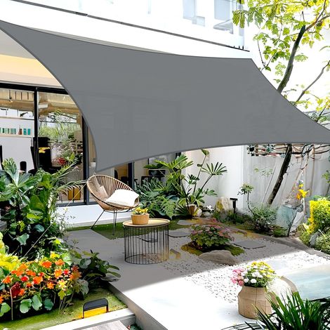 Quadratisches Sonnensegel 2,5 X 2,5 M Aus Hdpe Mit Uv-schutz Und Edelstahlringen Für Garten, Terrasse Und Balkon