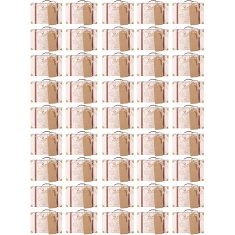 50 Stück/set Neue Elegante Mini-koffer-geschenkboxen Aus Karton Für Süßigkeiten, Ideal Für Hochzeiten Und Geburtstagsfeiern