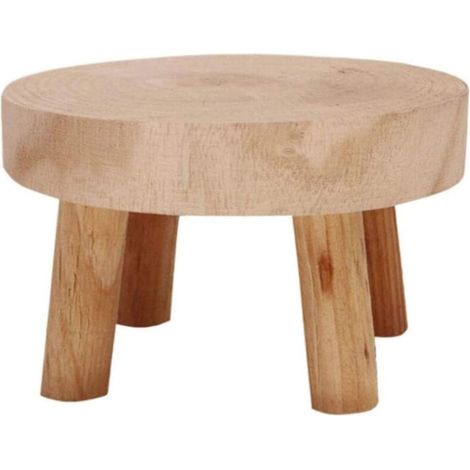 Pflanzenständer Aus Holz Für Den Innenbereich – Maße: 14 X 9 Cm – Höhe: 6 Cm – Geeignet Für Blumentöpfe Und Aquarien – Verschönert Jeden Raum