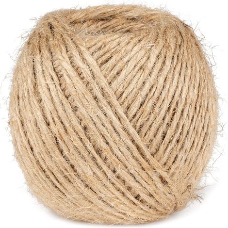Knäuel Juteschnur (2 Mm), 75 Meter, Für Den Innenbereich, Garten, Dekoration Und Bastelarbeiten