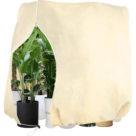Winterabdeckung 200x240 Cm, Atmungsaktive Pflanzenabdeckung Für Den Außenbereich (80 G/m²), Schutz Vor Frost, Wind Und Schnee Für Palmen