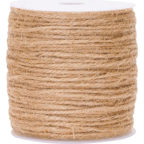 Rolle Bindfaden, Naturjute 3 Mm, Starkes Seil Für Gartenarbeit, Hochzeitsdekoration, Geschenkverpackung