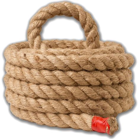 Juteseil, 18 Mm, Naturfaser, Robust, 5 Meter, Dekoration, Diy, Garten