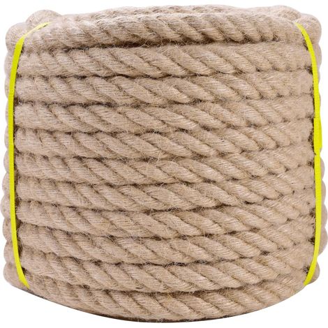 Juteseil, 12 Mm, Robuste Naturfaser, 10 M Länge, Für Gartenarbeit, Bastelarbeiten Und Dekoration