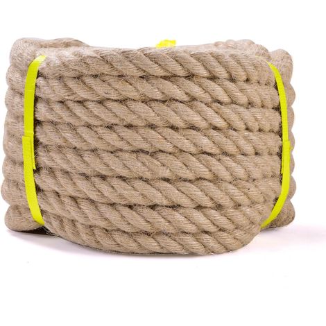 Juteseil, 20 Mm, 15 M Lang, Naturfaser, Für Gartenarbeit Und Heimwerkerprojekte