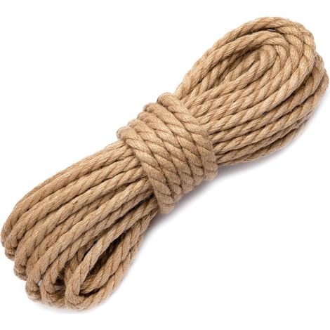 Rolle Seil, Naturjute, 8 Mm, 25 M, Stark, Langlebig, Gartenarbeit, Heimwerken