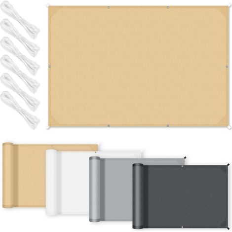 Rechteckiges Sonnensegel 1,5 X 2 M, Uv-schutz, 95 % Polyester, Wasserdicht, Für Garten Und Terrasse