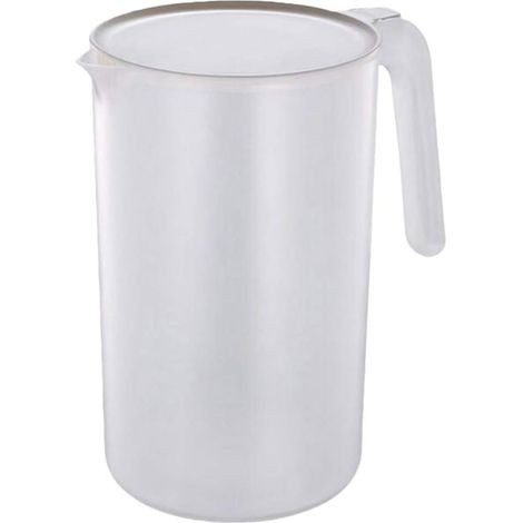 X 2000ml Kunststoffkrug Mit Deckel, Ausgießer Und Griff Für Saft, Milch, Kaffee Und Den Hausgebrauch.