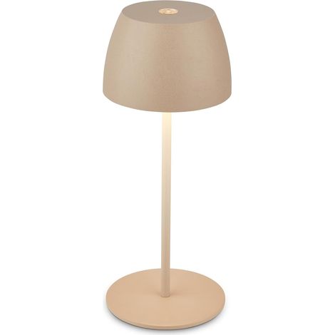 Briloner – Mini-led-tischleuchte, Kabellos, Schutzart Ip44, Mit Touch-steuerung, Stufenloser Dimmfunktion, Austauschbarem Akku Und Leuchtmittel, Nachttischlampe, Dekorative Lampe, Led-lampe, 8 X 20 Cm