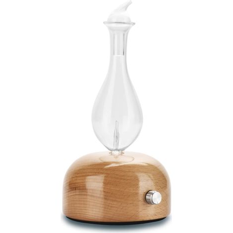 Ätherischer Öldiffusor, Kaltvernebelung, Fsc-zertifiziertes Holz Und Glas, Led, Verstellbar, Wohnzimmer, Schlafzimmer, Büro