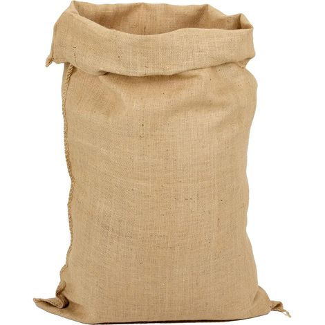 Robuster Jutesack Aus Naturjute (400 G/m²), Großes Fassungsvermögen (100 L), Für Gartenarbeit Und Aufbewahrung
