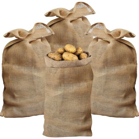 4-teiliges Jutebeutel-set, 100 X 60 Cm, Robust, Atmungsaktiv, Für Gartenarbeit, Aufbewahrung Und Frostschutz