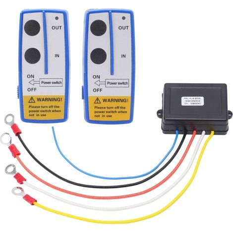 75 Fuß Langes Kabelloses Seilwinden-fernbedienungsset – Eingebaute 434-mhz-antenne – Led-anzeige – Kompatibel Mit Pkw, Atvs Und Lkw
