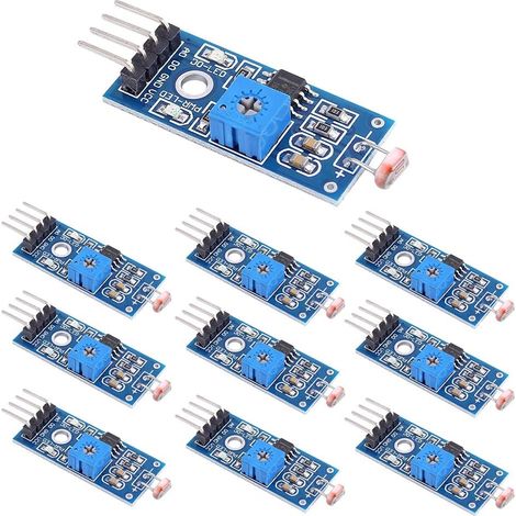 10 Fotowiderstandssensormodule, 4-poliger Digitaler Ausgang, Für Arduino-roboter