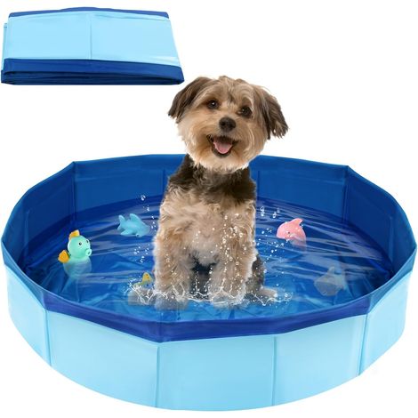 Faltbarer Pool, Dickes Pvc, Rutschfester Boden, Für Katzen Und Hunde, Zum Baden Und Spielen