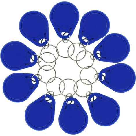 10 Nfc-schlüsselanhänger (13,56 Mhz), Editierbarer Uid-chip, Wasserdichtes Abs-gehäuse, Für Die Zutrittskontrolle