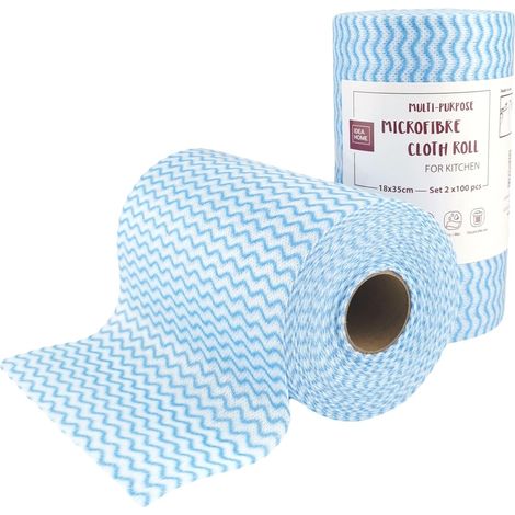Rollen Feuchttücher, 18 X 35 Cm, Vliesstoff, Saugfähig, Für Die Küche