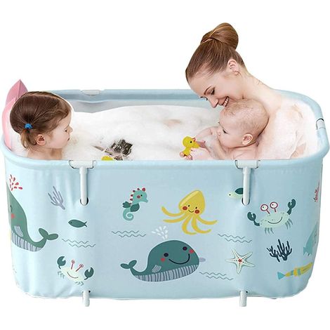 Faltbare Badewanne, Pvc, 120 X 55 X 50 Cm, 150 Liter, Für Erwachsene/kinder, Für Drinnen Und Draußen