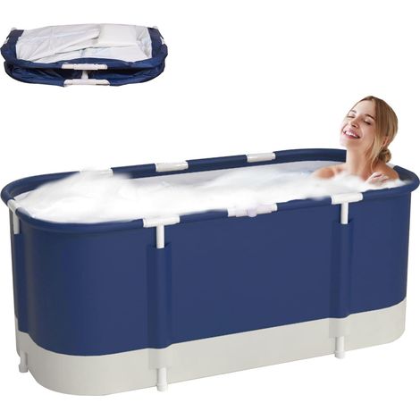 Faltbare Badewanne, 115 X 60 X 55 Cm, Oxford-gewebe, Rutschfest, Für Erwachsene Und Kinder, Dusche Und Spa