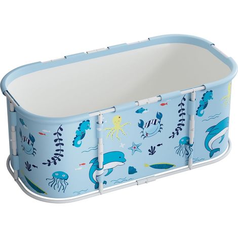 Faltbare Badewanne, 110 X 60 X 50 Cm, Oxford-gewebe, Freistehend, Für Erwachsene