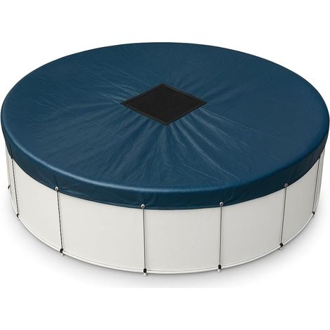 Runde Poolabdeckung 3,6 M, Wasserdicht, Mit Drainagegewebe Und Kordelzug, Für Aufstellpools