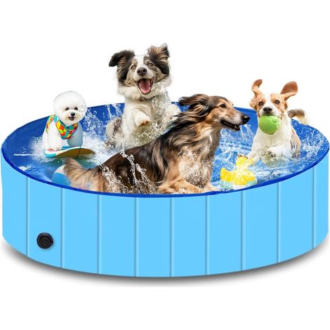 Hundepool 160x30cm Faltbar Wasserdicht Rutschfest Taft Garten Camping
