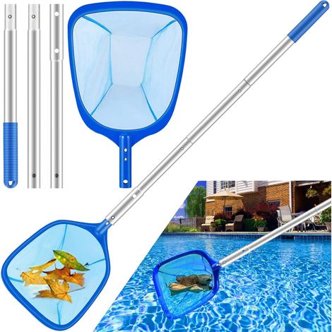 Pool-skimmernetz Mit 3 Verstellbaren Segmenten, Feinmaschiges Aluminiumlegierungsnetz Für Whirlpool Und Teich