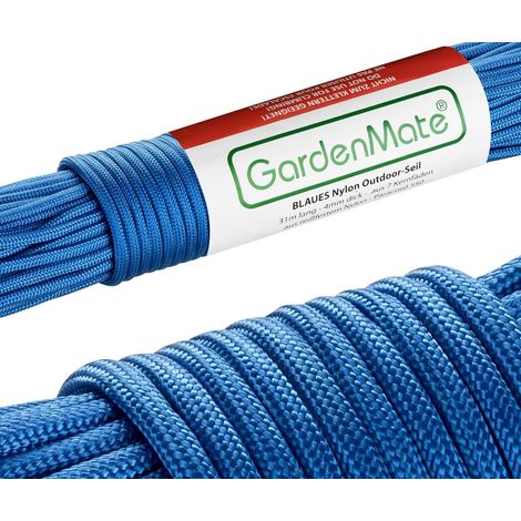 Nylonseil 31 M X 4 Mm, 550er Paracord, Für Gartenarbeit, Camping Und Angeln