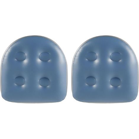 Set Mit 2 Aufblasbaren Pvc-badekissen, Rutschfeste Matten, Entspannende Rückenstütze, Für Bad Und Spa