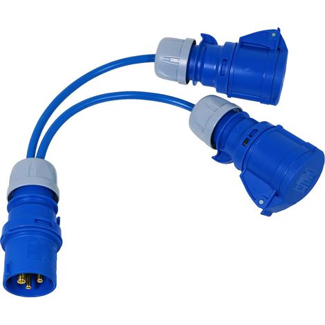 Verteilerkabel, 2 X 16-a-steckdosen, 240 V, Ip44/ip54, Wohnwagen/wohnmobil
