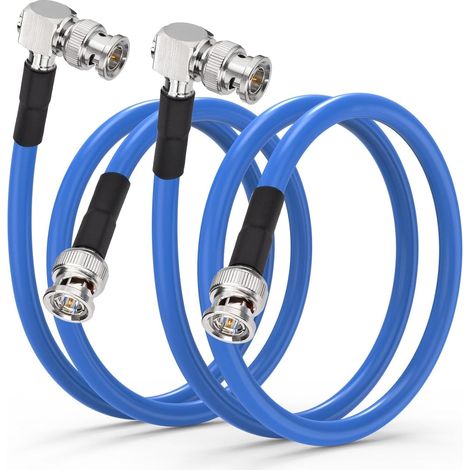 Sdi-kabel, Rechtwinklige Bnc-stecker, 60 Cm Rg6 75 Ohm, 3g/6g/12g Video, Cctv-kamera